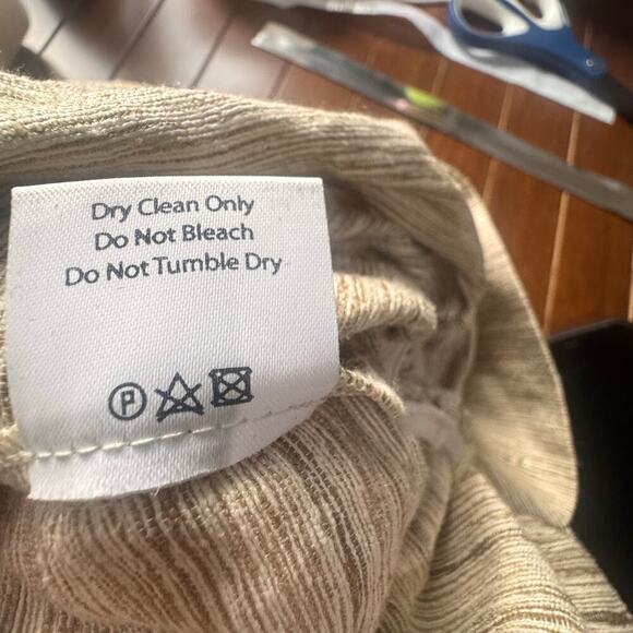 Piece of White Audrey Dress Beige Raw Silk Dolman Sleeves Resort Size 34/XS NWT - Picture 12 of 12